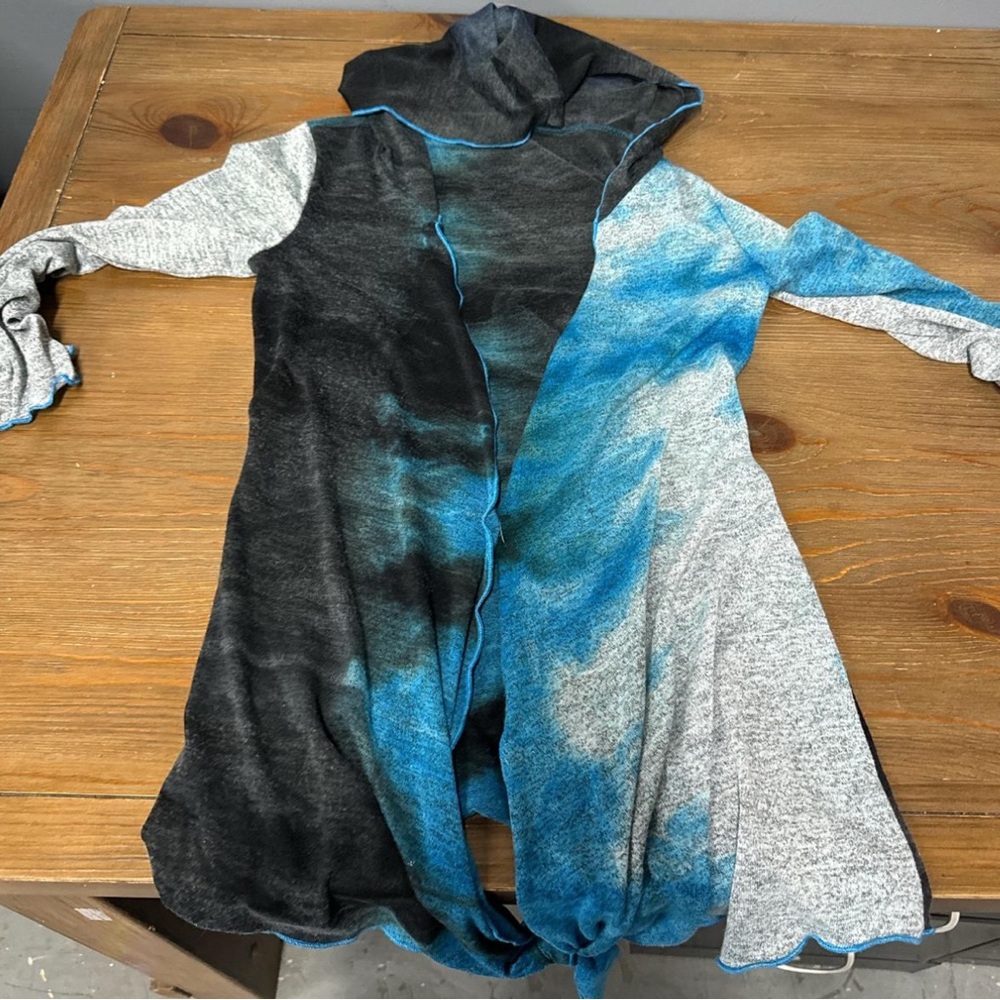 Colorblock Hooded Cardigan
